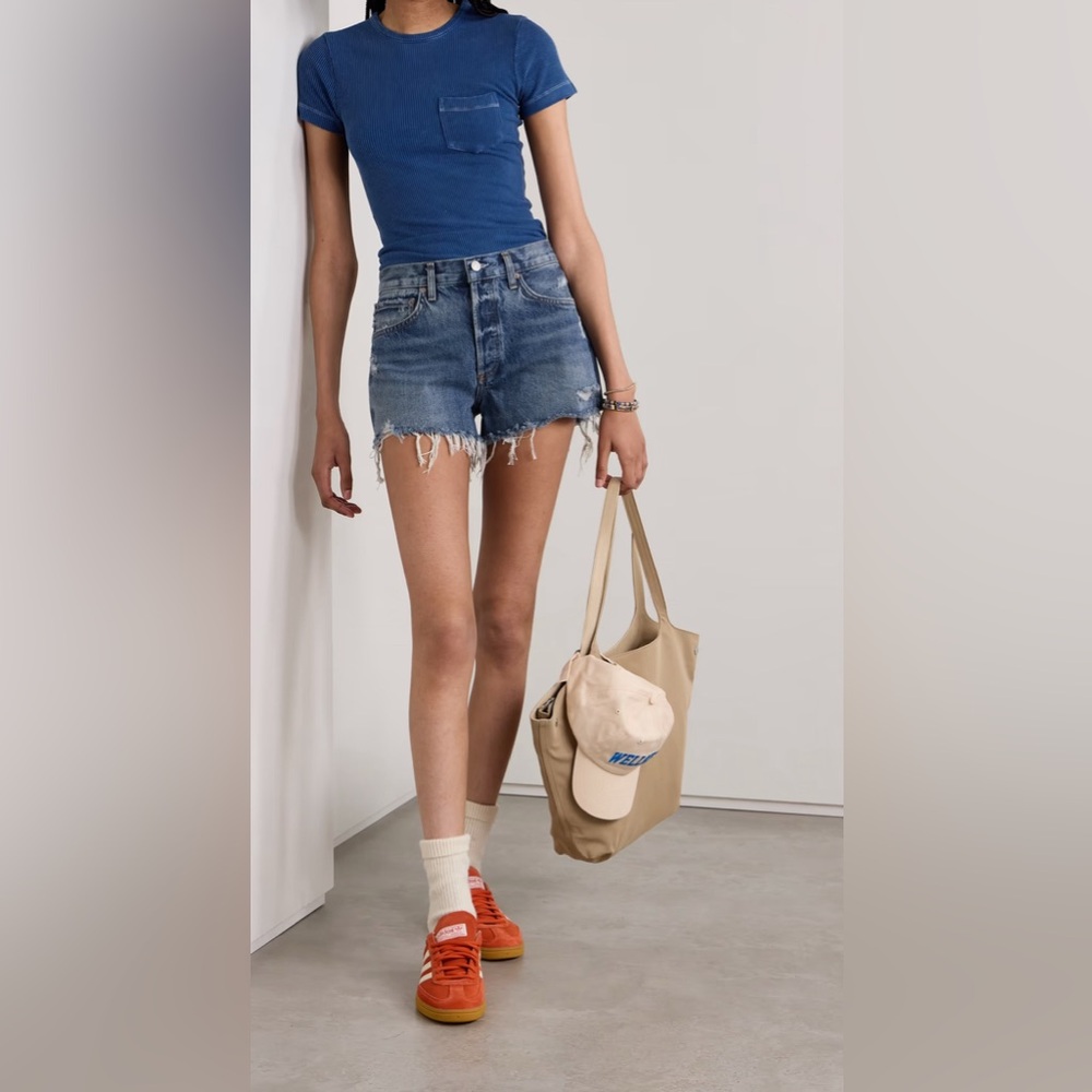 Agolde Blue Jean Shorts